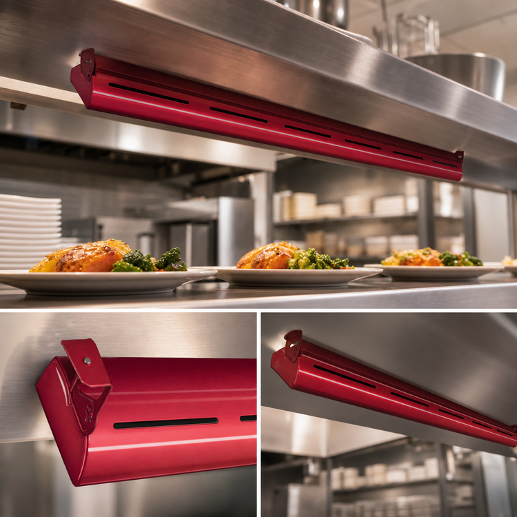Product image #3 for Hatco Glo-Ray Curved Unlighted Infrared Strip Heater, 66-Inch, 1160 Watts