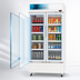 Thumbnail image #4 for KoolMore Slim Commercial 39-Inch 2-Glass-Door Merchandiser Refrigerator, 21.9 Cu. Ft., Bottom-Mounted, 115V