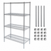 Thumbnail image #3 for CAC China Heavy Duty Chrome Wire Shelving Set, 48 x 24 x 72 Inches