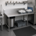 Thumbnail image #3 for John Boos Pro-Bowl 96-Inch Clean Straight Dish Table, Right-to-Left, 16-Gauge 304 Stainless Steel