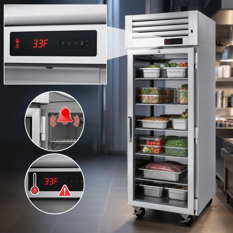 Product image #4 for Turbo Air PRO Series Standard Depth 1-Section Heated Reach-In Cabinet with Glass Door, 25.4 Cu. Ft., 208/230V