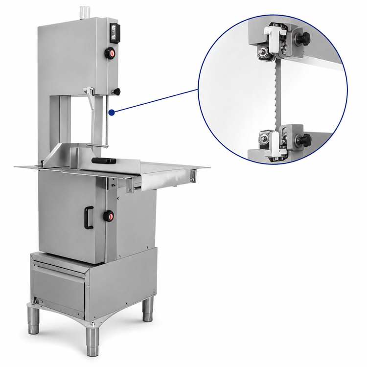 Product image #3 for Omcan USA Commercial Floor Model Band Saw, 95-Inch Blade, Stainless Steel, 2.9 HP, 220V, 3-Phase