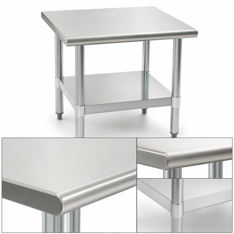 Product image #3 for Eagle Group MS3036 Stationary Stainless Steel Mixer Stand with Adjustable Undershelf, 600 lb Capacity, 36 x 30 x 24 Inches