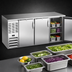 Thumbnail image #3 for Beverage-Air 72-Inch Three-Section Food-Rated Back Bar Refrigerator with 3 Solid Doors, Stainless Steel