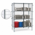 Thumbnail image #3 for Eagle Group QuadTruss Stationary Chrome-Plated Security Cage with Padlock-Ready Double Doors, 63-1/4