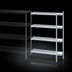 Thumbnail image #3 for EAGLEbrite 48-Inch Wide 4-Tier Add-On Wire Shelving Unit with Zinc Finish