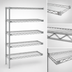 Thumbnail image #3 for Eagle Group 5-Tier Add-On Wire Shelving Unit, 60 x 24 x 74 Inches, Chrome-Plated