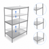 Thumbnail image #3 for John Boos Stainless Steel Dry Storage Shelving Unit with 3 Adjustable Shelves, 54 x 18 x 60 Inches