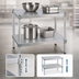 Thumbnail image #3 for New Age Modular Aluminum Equipment Stand with 2 Adjustable Solid Shelves, 48 x 18 x 36 Inches