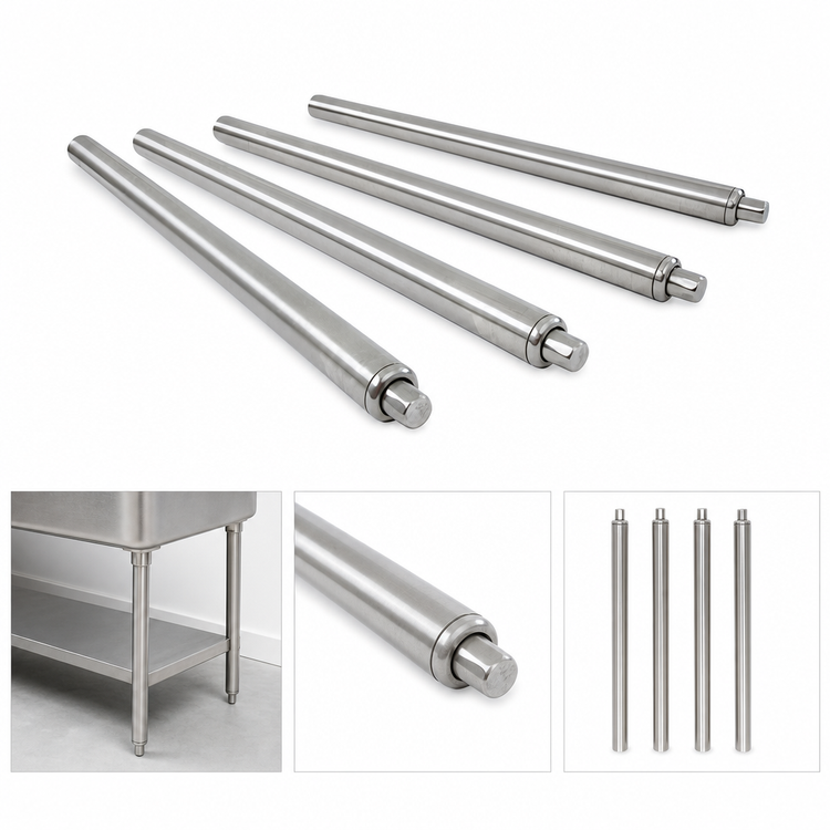 Product image #4 for John Boos Stainless Steel Sink Legs and Feet Set of 4, 22-Inch High, 1-5/8-Inch Diameter