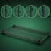 Thumbnail image #3 for Eagle Valu-Gard 72 Inch x 24 Inch Quad-Adjust Wire Shelf, Green Epoxy Finish