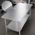 Thumbnail image #3 for 84-Inch x 30-Inch x 36-Inch 16/430 Stainless Steel Work Table with Undershelf