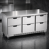 Thumbnail image #3 for Beverage-Air 72-Inch Three-Section Undercounter Drawer Refrigerator, Rear-Mounted Self-Contained R290