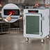 Thumbnail image #3 for Metro C5 8 Series 1/2 Height Mobile Controlled Temperature Holding Cabinet with Double-Pane Glass Doors, 8-Pan Capacity