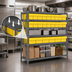 Thumbnail image #3 for Quantum Heavy-Duty Stationary Wire Shelving Unit with Included Bins, 36 x 18 x 39 Inches