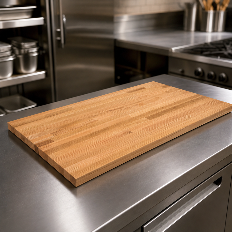 Product image #3 for John Boos Appalachian Red Oak Blended Rails Edge Grain Kitchen Countertop, 72 x 25 x 1-1/2 Inch, Penetrating Oil Finish