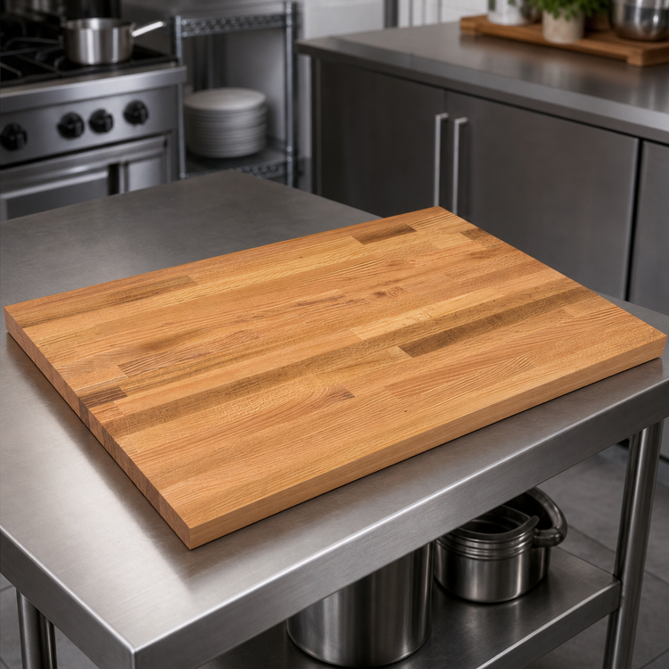 Product image #3 for John Boos Appalachian Red Oak Island Countertop, 36 x 32 x 1-1/2 Inch, Blended Edge Grain, Penetrating Oil Finish