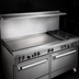 Thumbnail image #3 for Southbend Ultimate 60-Inch Gas Restaurant Range with 2 Star/Sauté Burners, 48-Inch Griddle, Standard Oven and Cabinet Base