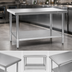 Thumbnail image #3 for Eagle Spec-Master Marine Series 108-Inch x 24-Inch Stainless Steel Work Table with Adjustable Undershelf