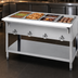 Thumbnail image #3 for Aerohot Electric Stainless Steel Hot Food Station with 4 Sealed Wells, Open Base, and Carving Board