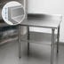 Thumbnail image #3 for 30-Inch x 30-Inch 16-Gauge Stainless Steel Corner Work Table with 5-Inch Riser and Adjustable Undershelf