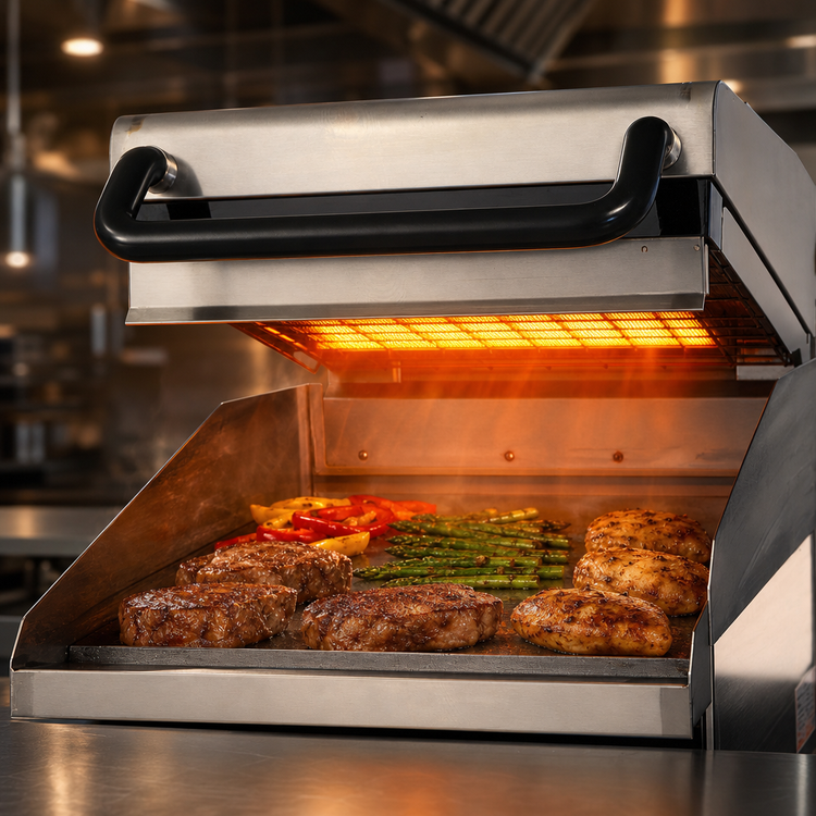 Product image #4 for Lang 24-Inch Gas Infrared Clamshell Griddle Hood, 50,000 BTU, 120V
