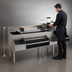Thumbnail image #3 for Glastender 72-Inch All-In-One Underbar Ice Bin/Cocktail Station with Blender Shelf and 10-Circuit Cold Plate