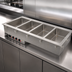 Thumbnail image #3 for Vollrath Four-Well Drop-In Electric Hot Food Well with Marine-Grade 316 Stainless Steel Wells, Thermostatic Controls, and Manifold Drain