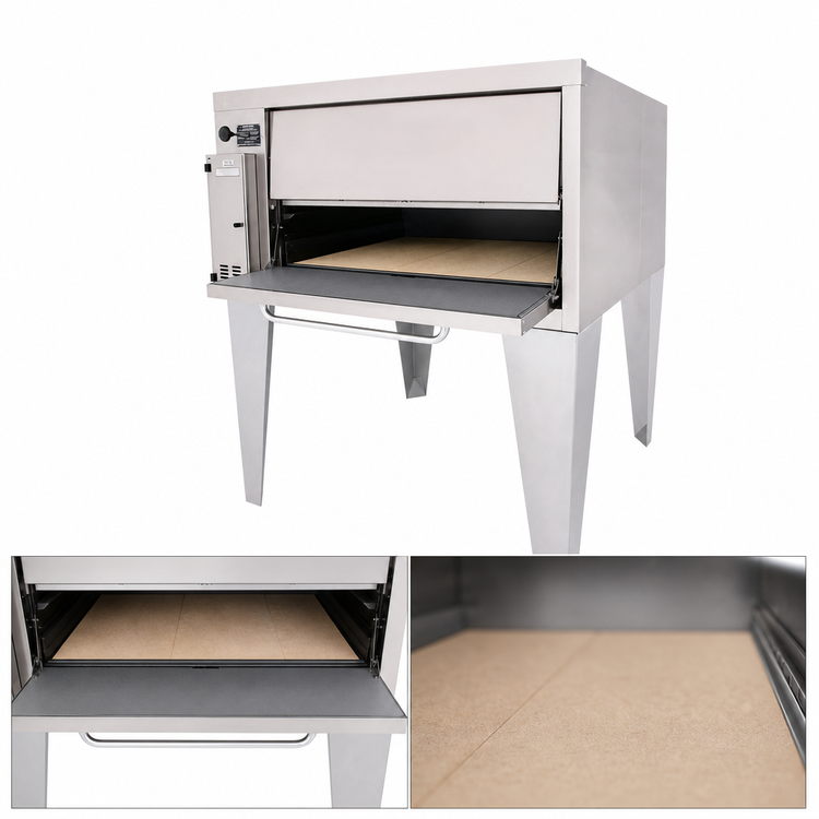 Product image #3 for Bakers Pride Super Deck Series Gas Pizza Deck Oven with 36 x 24-1/2 Inch Ceramic Bake Deck, Single Chamber, Shallow Depth