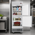 Thumbnail image #3 for KoolMore 1-Section Reach-In Refrigerator with Solid Half Doors, 23 Cu. Ft., Stainless Steel, Bottom-Mount Self-Contained