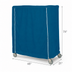 Thumbnail image #3 for Metro 48 x 21 x 74 Inch Queen Mary & Banquet Cart Cover, Uncoated Nylon, Mariner Blue