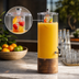 Thumbnail image #3 for Madera Round 3 Gallon Acrylic Infusion Beverage Dispenser with Rustic Pine Base