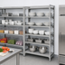 Thumbnail image #4 for Camshelving Premium 84-Inch 5-Tier Stationary Add-On Polymer Shelving Unit, 54 x 18 Inches, Vented and Solid, Speckled Gray