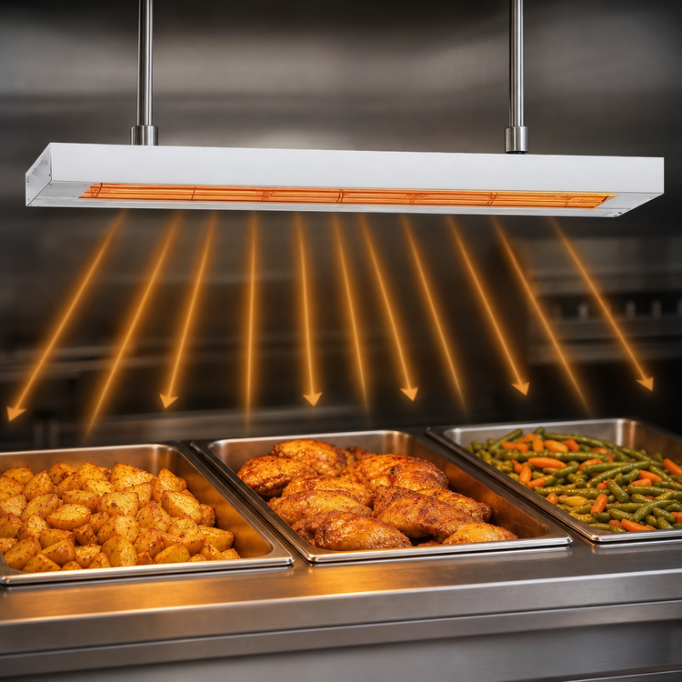 Product image #3 for Nemco 48-Inch Single Unlighted Remote-Control Infrared Strip Heater, 208V
