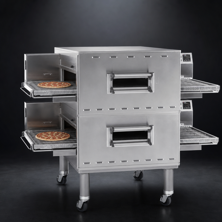 Product image #3 for Middleby Marshall Impingement PLUS Double-Deck Gas Conveyor Pizza Oven