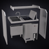 Thumbnail image #3 for Glastender Disassembly Style Pass-Thru Cocktail Station with Glasswasher, 42 Inch Wide, Rightward Workflow