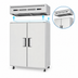 Thumbnail image #3 for Everest Refrigeration ESWRF2 Two-Section Dual Temperature Reach-In Refrigerator/Freezer Combo, 59-Inch Wide, Top-Mount Compressor