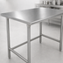 Thumbnail image #3 for Advance Tabco TSAG-2410 Stainless Steel Flat Top Work Table with Open Base, 120 W x 24 D, 16-Gauge 430 Top