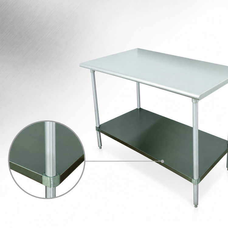 Product image #3 for Advance Tabco 3 Ft. 16 Gauge 304 Stainless Steel Undershelf Upgrade for Work Tables