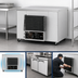 Thumbnail image #4 for Atosa Two-Section Undercounter Reach-In Refrigerator, 48-1/4 Inch W, 13.38 Cu. Ft., Solid Doors