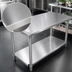 Thumbnail image #3 for John Boos Stallion 48-Inch x 24-Inch 14-Gauge Stainless Steel Flat Top Work Table with Adjustable Undershelf