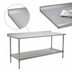 Thumbnail image #3 for Eagle Group BlendPort® Deluxe Series Stainless Steel Work Table with Adjustable Undershelf, 72-Inch W x 30-Inch D, 16-Gauge Top