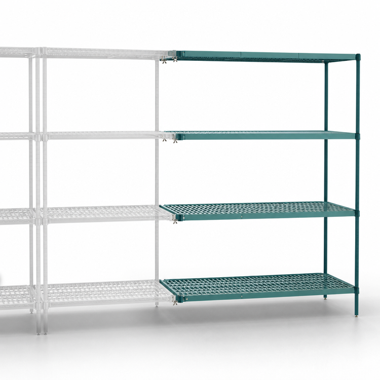 Product image #3 for Metro Super Erecta Pro 21 x 24 x 63 Inch 4-Shelf Add-On Polymer Shelving Unit