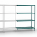 Thumbnail image #3 for Metro Super Erecta Pro 21 x 24 x 63 Inch 4-Shelf Add-On Polymer Shelving Unit