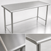 Thumbnail image #3 for Eagle Group BlendPort Budget Series 30 Inch x 24 Inch 430 Stainless Steel Work Table with Open Base