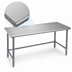 Thumbnail image #3 for Eagle Group Budget Series Flat Top Stainless Steel Work Table with Galvanized Tubular Base, 72 x 36 Inches