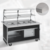 Thumbnail image #3 for Atlas Metal BLC-6-RM Mobile Refrigerated Cold Food Serving Counter, 6-Pan Capacity
