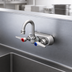 Thumbnail image #3 for T&S Brass B-1146-01 Wall-Mount Workboard Faucet, 4-Inch Centers, Swivel Gooseneck, 2.2 GPM