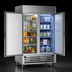 Thumbnail image #4 for Beverage-Air Horizon Series Dual-Temp Two-Section Reach-In Refrigerator/Freezer, Left Refrigerator / Right Freezer, Standard Depth, Stainless Steel