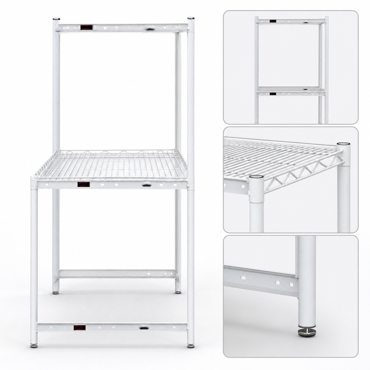 Product image #3 for Eagle Stand-Outs Decorative Wire Shelf, 72 x 21 Inches, White Epoxy Finish